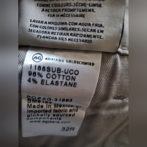 AG Jeans 'The Lux' Tailored Straight Leg Chinos - Picture 6 of 8